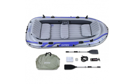 Лодка надувная excursion 5 set intex 68325, 366х168x43см