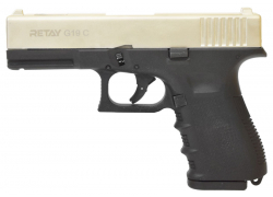 Пистолет Retay G19C (Glock) сатин 9mm P.A.K, охолощенный